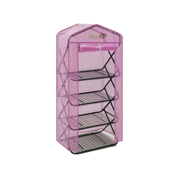 Ogrow Ogrow3 Tier, 9 Shelf Pop-Up Greenhouse with Lilac Premium PE Cover OGPOP6227-PEL